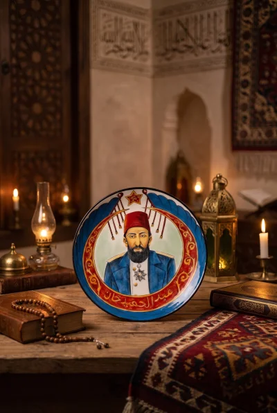 Ulu Hakan'ın Mirası: Sultan II. Abdülhamid Han Özel Çini Duvar Tabağı