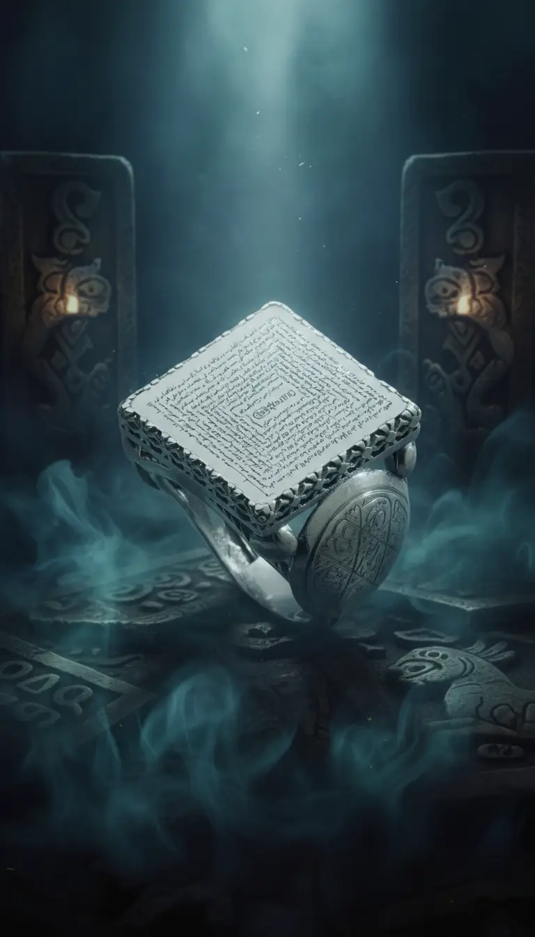 Abdulkadir Geylani Hz. Sırrı ve Tılsımat-ı Kur’aniyye: Özel İşlemeli Gümüş Yüzük