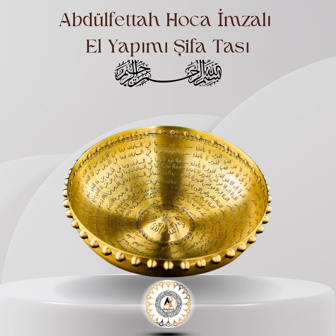Abdülfettah Hoca tarafından özel olarak hazırlanan el işçiliği şifa tası.