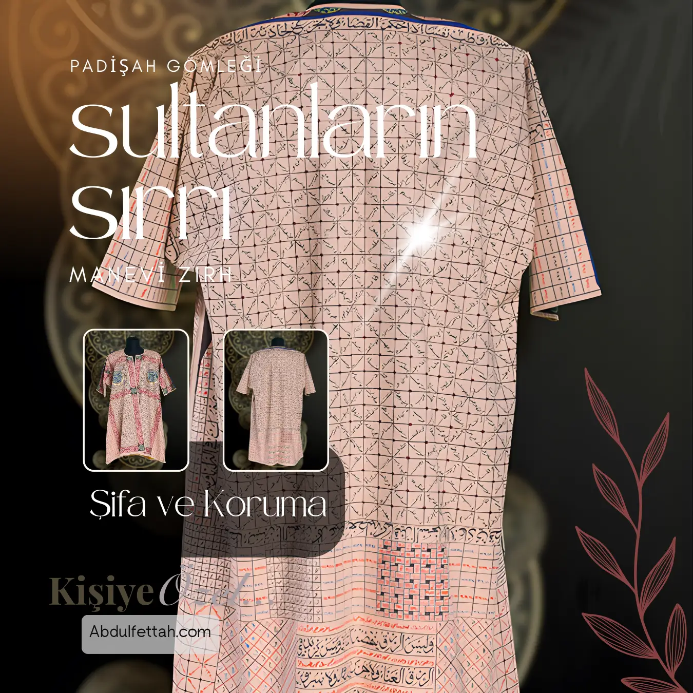 Nazar, vesvese ve metafizik rahatsızlıklara karşı kullanılan geleneksel şifa gömleği.