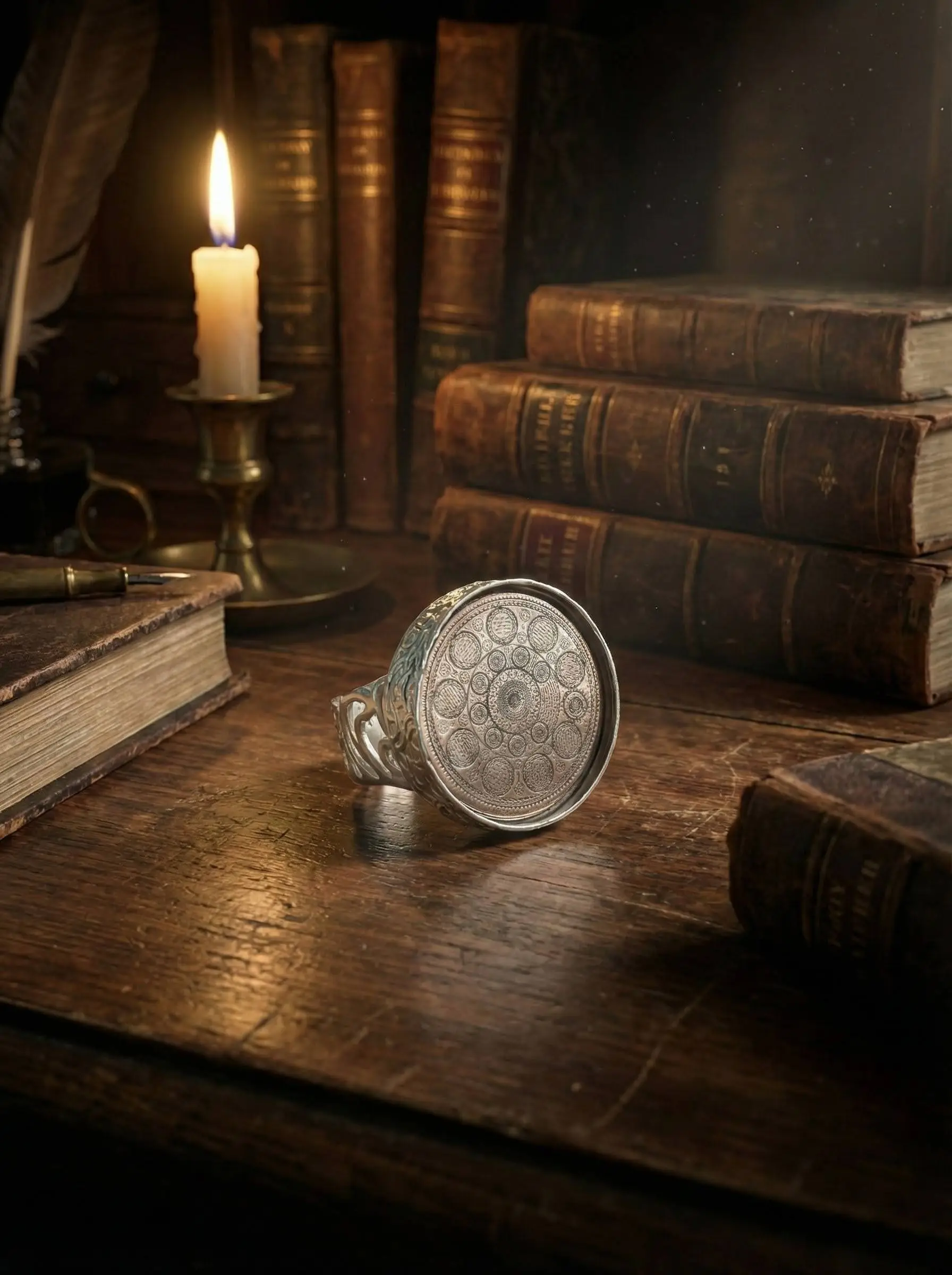 İsmi Azam Vefkli Gümüş Yüzük: Havas İlmiyle İşlenmiş Manevi Zırh ve Heybet Tılsımı