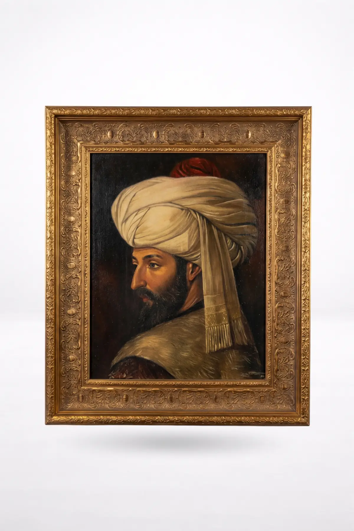 Cihan İmparatoru’nun Asaleti: Altın Varak Çerçeveli Fatih Sultan Mehmet Portresi