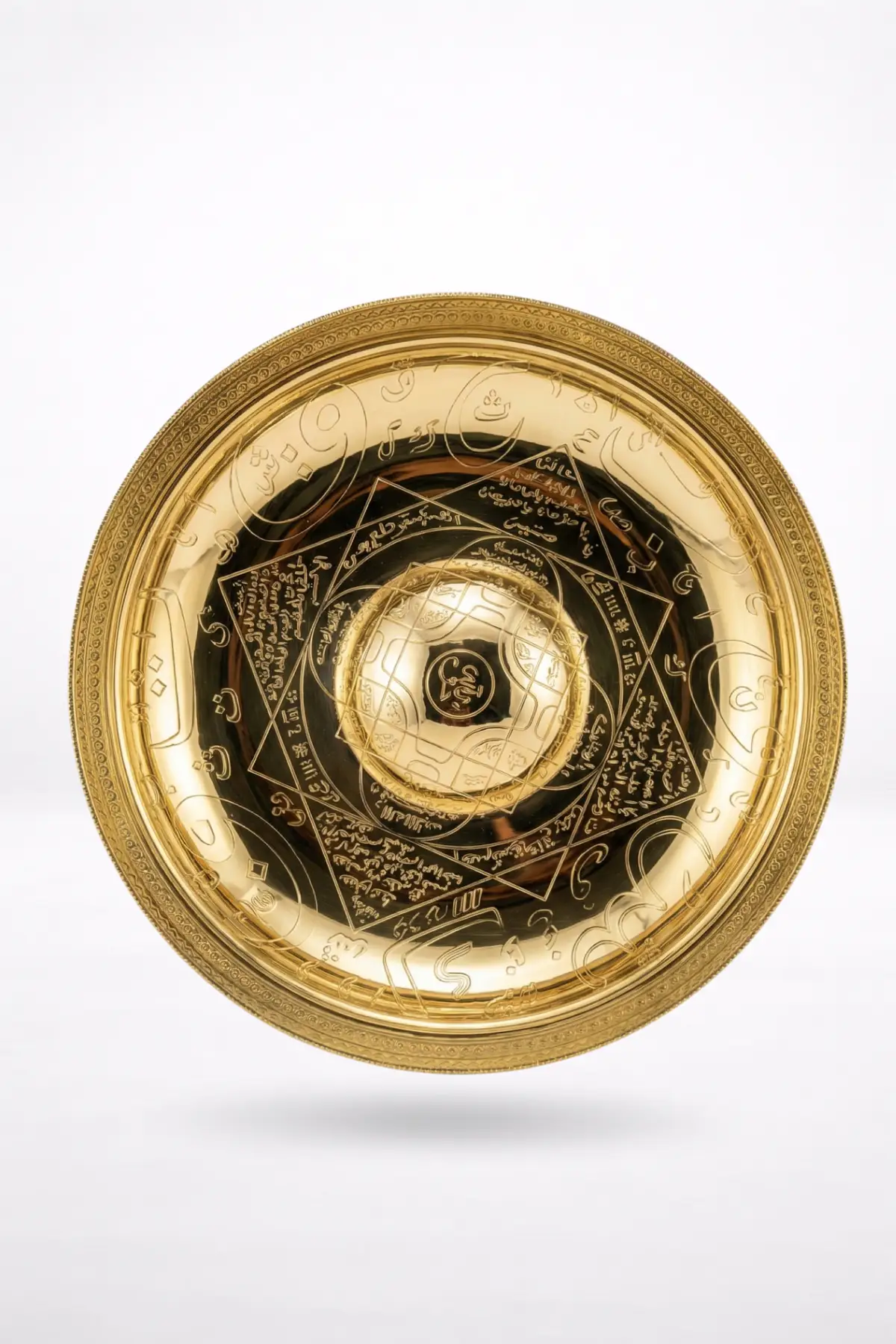 Harflerin Sırrı Bakır Mührü Şerifi Şifa Tası - Manevi Arınma ve Nûr Vesilesi