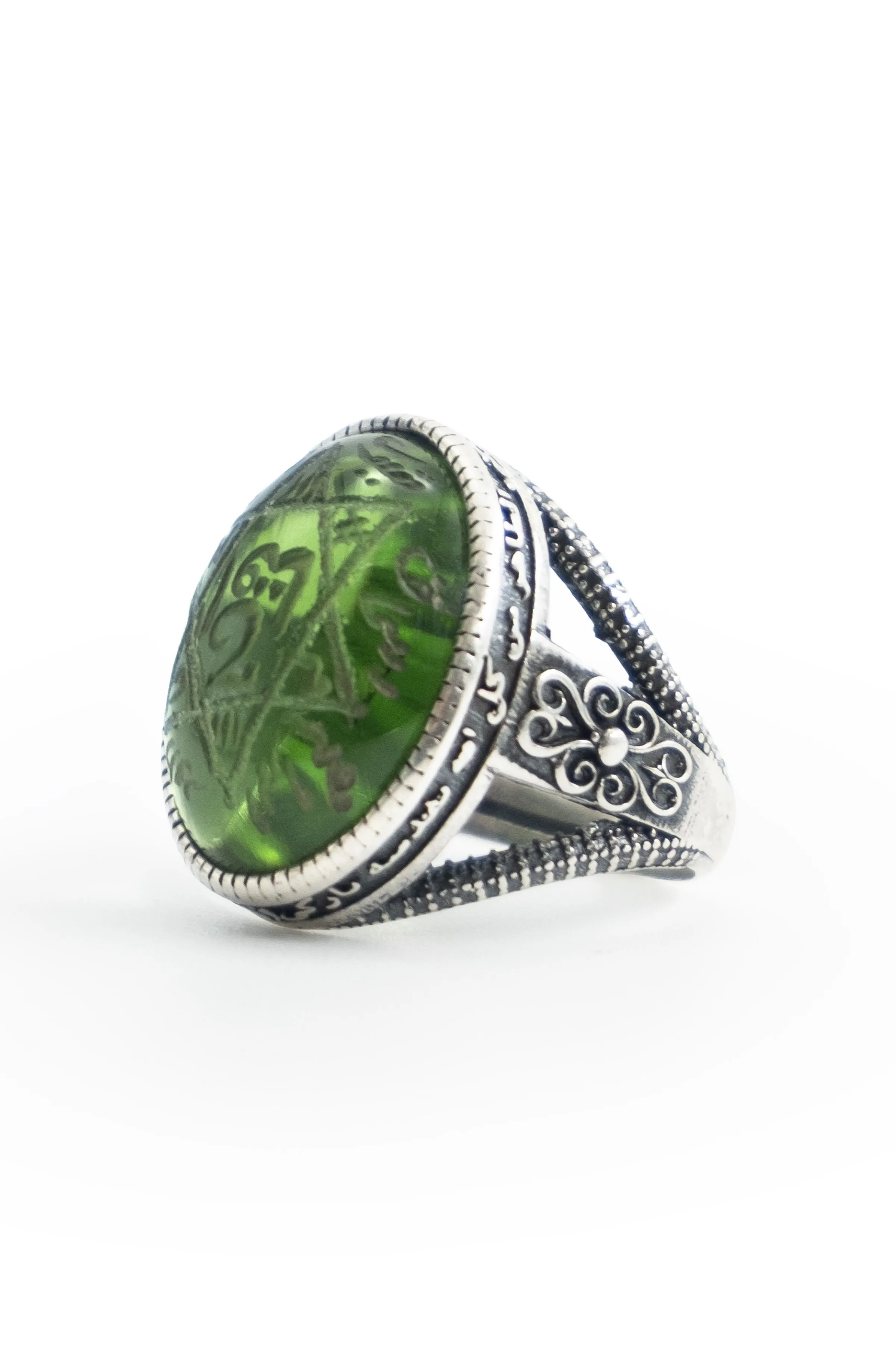 Mührü Süleyman Vefkli Gümüş Yüzük - Kadınlar İçin